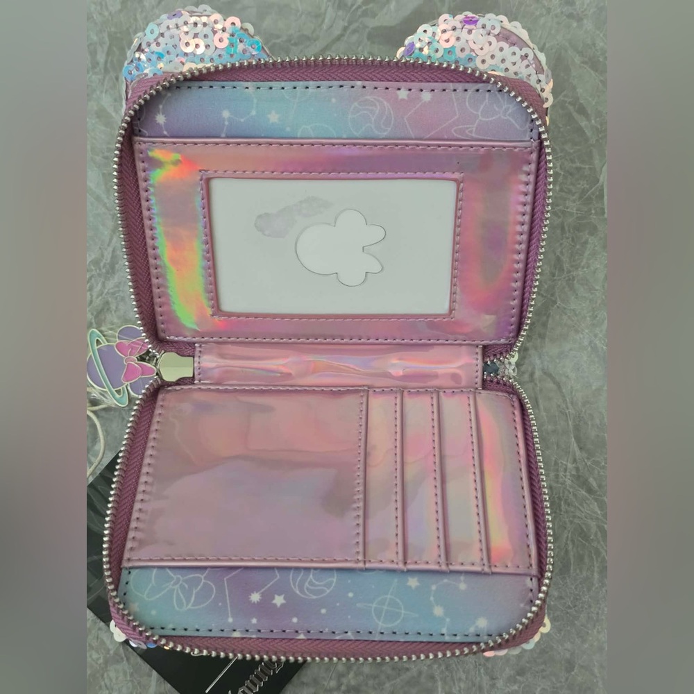 LASR Exclusive Disney Holographic Sequin Loungefly Wallet - Picture 5 of 5